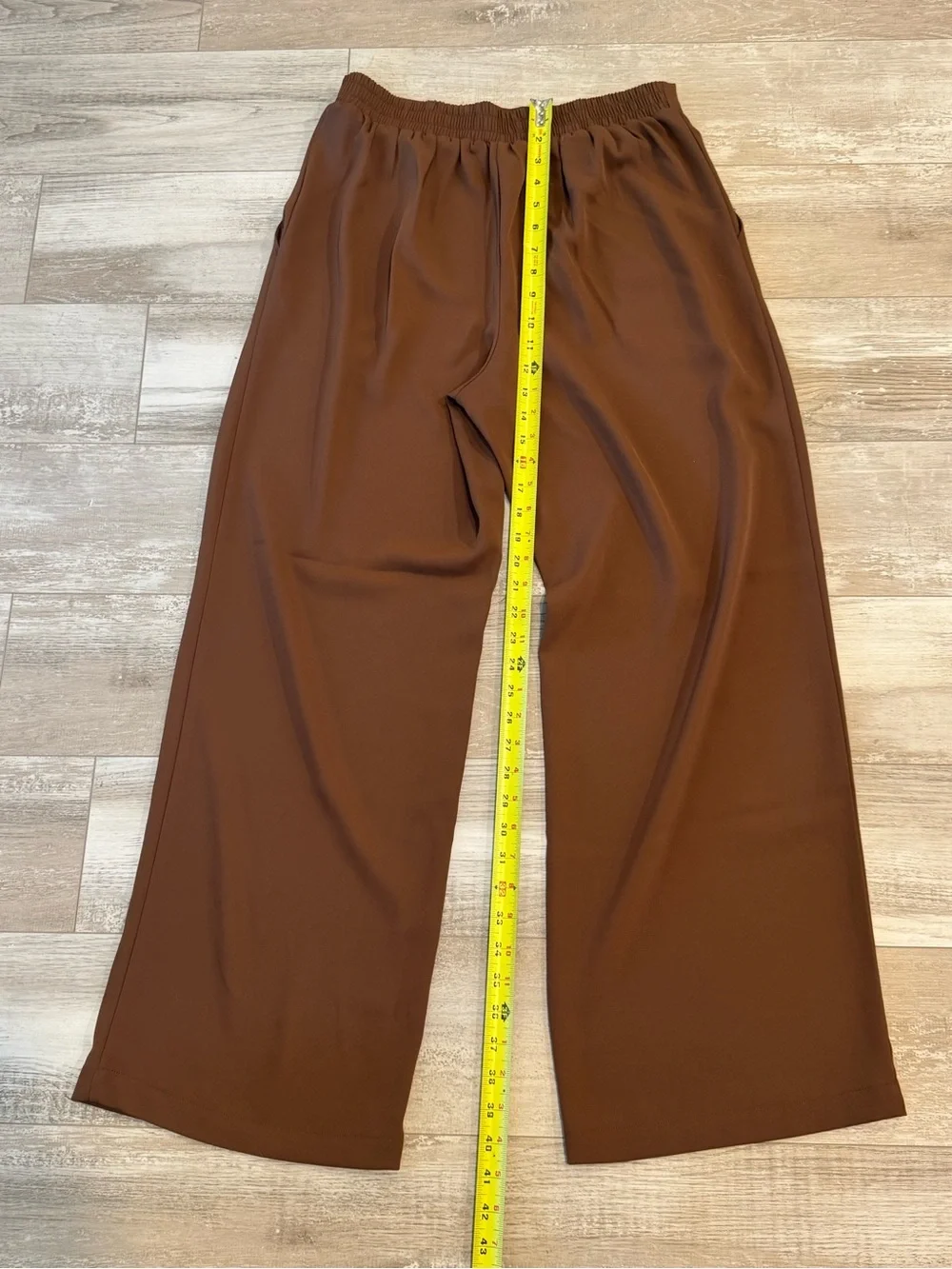 MELLODAY Brown Wide-Leg Ponte Pants - Picture 4 of 5
